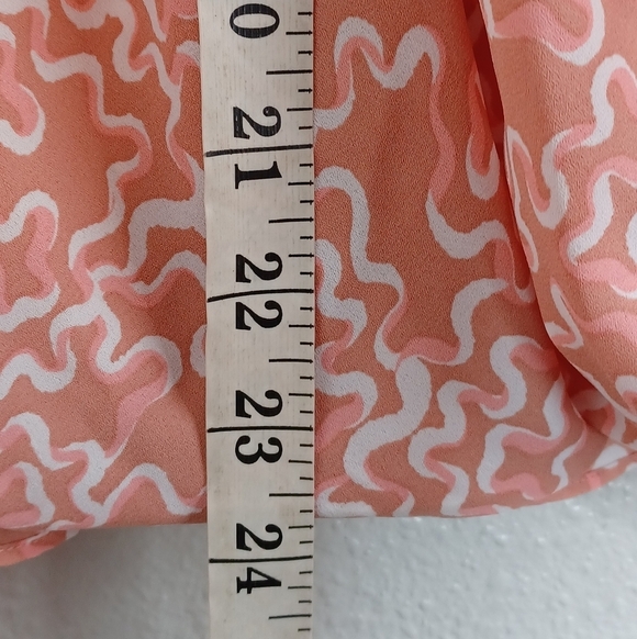 Halogen Abstract Print Sz 1X Wrap Long Sleeve Blouse - Picture 11 of 16